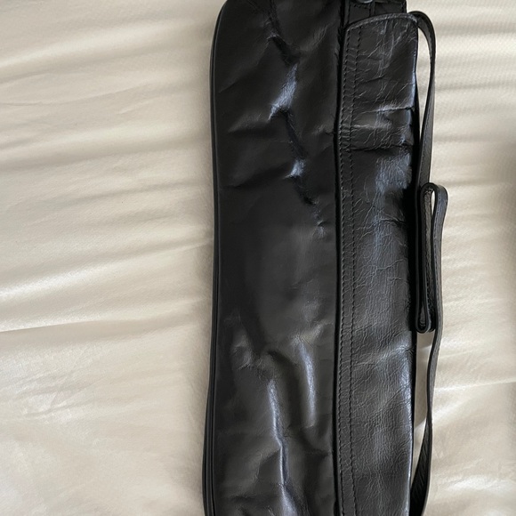 Black leather DKNY evening bag - Picture 7 of 8